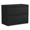 Alera 36 in W 2 Drawer File Cabinets, Black, Legal; Letter 17451